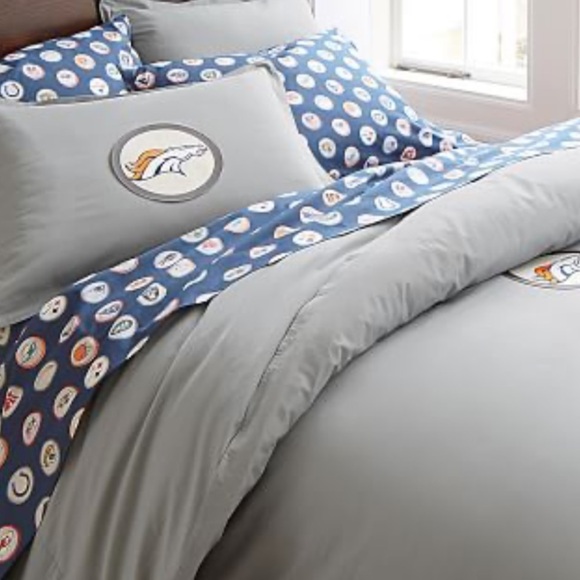 Pottery Barn Teen NFL BALTIMORE RAVENS Patch Duvet Cover - Picture 2 of 8